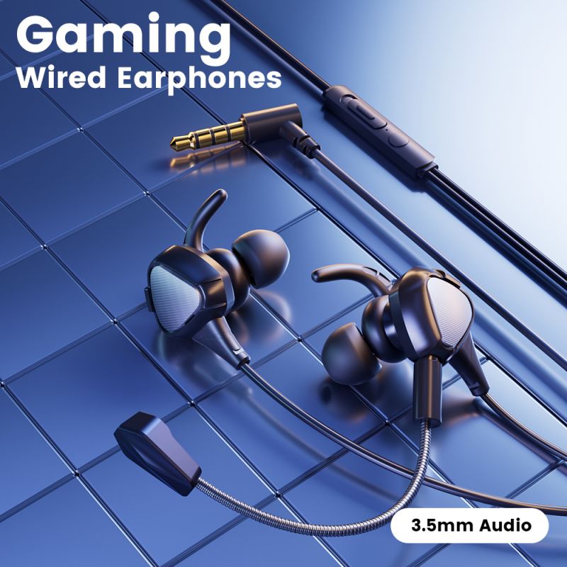 Tai nghe có dây Toocki TE27 dành cho game thủ, âm thanh vòm 7.1 HiFi Stereo, micro kép, âm bass mạnh mẽ, tai nghe nhét tai chơi 