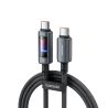Cáp USB C sang USB C ToockI (2 chiếc) 100W, đèn RGB rỗng, sạc nhanh, cáp Type C cho iPhone 17 16 15, Samsung S24 S23, Laptop