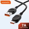 Cáp USB Type-C Toocki 7A 100W sạc siêu nhanh cho Huawei P40 P30, dây sạc USB C cho Samsung Xiaomi Oneplus POCO