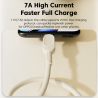Cáp USB Type-C Toocki 7A 100W sạc siêu nhanh cho Huawei P40 P30, dây sạc USB C cho Samsung Xiaomi Oneplus POCO