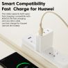 Cáp USB Type-C Toocki 7A 100W sạc siêu nhanh cho Huawei P40 P30, dây sạc USB C cho Samsung Xiaomi Oneplus POCO