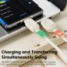 Cáp USB Type-C Toocki 7A 100W sạc siêu nhanh cho Huawei P40 P30, dây sạc USB C cho Samsung Xiaomi Oneplus POCO