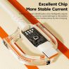 Cáp USB Type-C Toocki 7A 100W sạc siêu nhanh cho Huawei P40 P30, dây sạc USB C cho Samsung Xiaomi Oneplus POCO