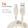 Cáp USB Type-C Toocki 7A 100W sạc siêu nhanh cho Huawei P40 P30, dây sạc USB C cho Samsung Xiaomi Oneplus POCO