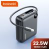 Pin dự phòng Toocki tích hợp cáp USB C, dung lượng 10000/20000mAh, sạc nhanh PD 22.5W, tương thích với iPhone 16 15 14 13 và Sam