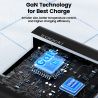 Bộ sạc nhanh Toocki 160W GaN PD 100W QC4.0 PPS dành cho máy tính để bàn, cổng USB Type C, tương thích với laptop, máy tính bảng,