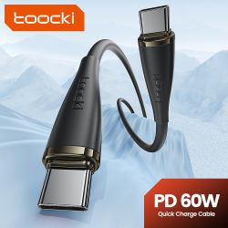 Toocki 1.2m 60W USB C-USB C 실리콘 고속 충전 케이블 (아이폰 16 15, 삼성 S24 S23, 아이패드, 태블릿, 샤오미 호환)