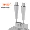 Toocki 1.2m 60W USB C-USB C 실리콘 고속 충전 케이블 (아이폰 16 15, 삼성 S24 S23, 아이패드, 태블릿, 샤오미 호환)
