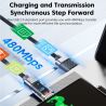 Toocki USB-A auf USB-C Schnellladekabel 66W 6A mit Digitalanzeige, Typ-C-Ladekabel für iPhone 17, 16, 15, Samsung, Huawei und Xi