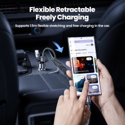 Cáp USB C Toocki 60W 2 trong 1 hỗ trợ sạc nhanh PD, cáp USB Type C sang Type C cho iPhone 15, Macbook, Samsung, Xiaomi, POCO, Re