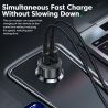 Bộ sạc ô tô Toocki 50W USB C sạc nhanh QC PD 3.0 Type C dành cho iPhone 14 Pro Max Xiaomi POCO Samsung