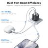 Toocki 미니 20W GaN 충전기 PD3.0 QC3.0 고속 USB 타입 C 휴대폰 충전기 (아이폰 17 16 15, 삼성 S25, 샤오미, 화웨이, 아이패드 호환) USB 팬