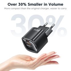 Toocki 미니 20W GaN 충전기 PD3.0 QC3.0 고속 USB 타입 C 휴대폰 충전기 (아이폰 17 16 15, 삼성 S25, 샤오미, 화웨이, 아이패드 호환) USB 팬
