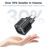 Toocki 미니 20W GaN 충전기 PD3.0 QC3.0 고속 USB 타입 C 휴대폰 충전기 (아이폰 17 16 15, 삼성 S25, 샤오미, 화웨이, 아이패드 호환) USB 팬