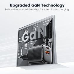 Toocki 미니 20W GaN 충전기 PD3.0 QC3.0 고속 USB 타입 C 휴대폰 충전기 (아이폰 17 16 15, 삼성 S25, 샤오미, 화웨이, 아이패드 호환) USB 팬