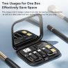 Cáp USB C sang USB C 4 trong 1 Toocki PD 60W sạc nhanh, dây cáp dữ liệu cho iPhone Xiaomi Type C Micro kèm hộp đựng.