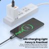 Toocki Scrolling Lighting USB Type C to USB C Cable 100W Fast Charging for iPhone 17 16 15 Samsung S25 S24 Honor Xiaomi Laptop