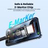 Toocki Scrolling Lighting USB Type C to USB C Cable 100W Fast Charging for iPhone 17 16 15 Samsung S25 S24 Honor Xiaomi Laptop