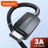 Cáp USB Type C 3A silicon Toocki dành cho Xiaomi Samsung Huawei POCO, cáp Lightning cho iPhone 14 13 12 11, dây cáp điện thoại d