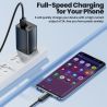 Cáp USB Type C 3A silicon Toocki dành cho Xiaomi Samsung Huawei POCO, cáp Lightning cho iPhone 14 13 12 11, dây cáp điện thoại d