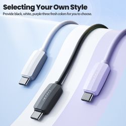 Cáp USB Type C 3A silicon Toocki dành cho Xiaomi Samsung Huawei POCO, cáp Lightning cho iPhone 14 13 12 11, dây cáp điện thoại d