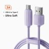Cáp USB Type C 3A silicon Toocki dành cho Xiaomi Samsung Huawei POCO, cáp Lightning cho iPhone 14 13 12 11, dây cáp điện thoại d