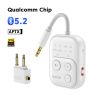 Bộ thu phát âm thanh Bluetooth 5.4 Toocki RT/TX 2 trong 1, dùng cho TV, tai nghe, ô tô, máy bay, cổng AUX 3.5mm.