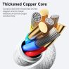 Cáp USB Type C Toocki 100W hợp kim kẽm 5A sạc nhanh cho iPhone 17 16 Samsung S25 S24 Xiaomi Huawei OPPO Oneplus