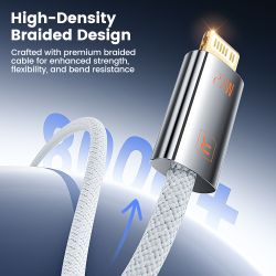 Toocki USB Cable for iPhone 14 13 12 11 Pro Max XR XS 8 7 PD 27W Fast Charging USB C to Lightning Cable for iPhone iPad Airpods