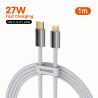 Toocki USB Cable for iPhone 14 13 12 11 Pro Max XR XS 8 7 PD 27W Fast Charging USB C to Lightning Cable for iPhone iPad Airpods