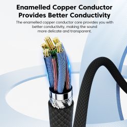 Cáp âm thanh Toocki Type C sang jack 3.5mm cho tai nghe, cáp Aux USB C, bộ chuyển đổi tai nghe 3.5mm dành cho Xiaomi Huawei OPPO