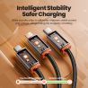 Cáp Toocki 3/5 chiếc 3 trong 1 Micro USB C Lightning dùng để sạc cho iPhone, Samsung, Xiaomi, Realme, Huawei, dây cáp đa năng.