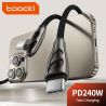 Cáp USB C sang Type C 90 độ Toocki 240W PD3.1 QC4.0 Sạc nhanh cho Laptop iPhone 16 15 Samsung Xiaomi Oneplus