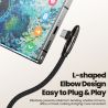Cáp USB C sang Type C 90 độ Toocki 240W PD3.1 QC4.0 Sạc nhanh cho Laptop iPhone 16 15 Samsung Xiaomi Oneplus