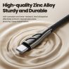 Cáp USB C sang Type C 90 độ Toocki 240W PD3.1 QC4.0 Sạc nhanh cho Laptop iPhone 16 15 Samsung Xiaomi Oneplus