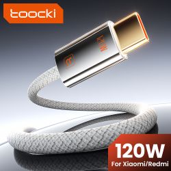 Toocki USB-C-Kabel für Xiaomi Redmi 120W 6A Mi Turbo Charge Schnellladekabel Typ C für Xiaomi 15 14 13 Ultra Pro Redmi K80