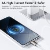 Toocki USB-C-Kabel für Xiaomi Redmi 120W 6A Mi Turbo Charge Schnellladekabel Typ C für Xiaomi 15 14 13 Ultra Pro Redmi K80
