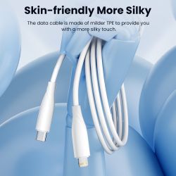 Kabel USB-C Lightning Toocki PD20W do szybkiego ładowania iPhone'a 14, 13, 12 Pro Max i iPada, typ C, do szybkiego ładowania Lig