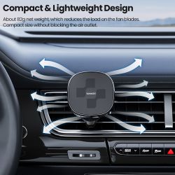 Toocki Magnetische Auto-Handyhalterung mit Lüftungsschlitzclip, Macsafe Handyhalterung für iPhone 15, 14, 13, Samsung und Xiaomi