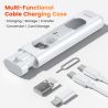 Toocki 5-in-1 OTG-Adapter-Kit: Kompakter USB-C-Adapter, Micro-USB-C-Lightning-Konverter, SIM-/TF-Karten-Aufbewahrungsbox für iPh