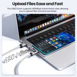 Cáp sạc nhanh Toocki Display 100W USB Type C cho Samsung Xiaomi Realme POCO, cáp sạc nhanh 66W Type C cho Huawei P40 P30 Oneplus