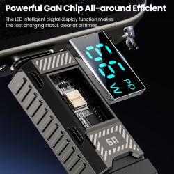 Cáp sạc nhanh Toocki Display 100W USB Type C cho Samsung Xiaomi Realme POCO, cáp sạc nhanh 66W Type C cho Huawei P40 P30 Oneplus
