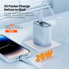 Cáp chuyển đổi USB Type-C sang Lightning bằng silicon Toocki X11 dành cho iPhone 14 13 12 11 Pro Max, sạc nhanh 20W, dây sạc USB