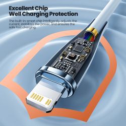 Cáp chuyển đổi USB Type-C sang Lightning bằng silicon Toocki X11 dành cho iPhone 14 13 12 11 Pro Max, sạc nhanh 20W, dây sạc USB