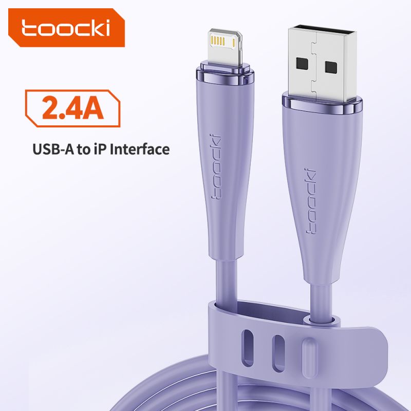 Cáp chuyển đổi USB Type-C sang Lightning bằng silicon Toocki X11 dành cho iPhone 14 13 12 11 Pro Max, sạc nhanh 20W, dây sạc USB