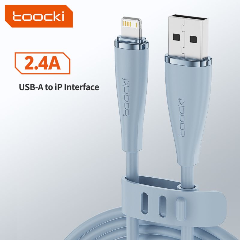 Cáp chuyển đổi USB Type-C sang Lightning bằng silicon Toocki X11 dành cho iPhone 14 13 12 11 Pro Max, sạc nhanh 20W, dây sạc USB