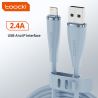 Cáp chuyển đổi USB Type-C sang Lightning bằng silicon Toocki X11 dành cho iPhone 14 13 12 11 Pro Max, sạc nhanh 20W, dây sạc USB