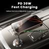 Bộ sạc ô tô Toocki 30W sạc nhanh USB Type C PD QC3.0 dành cho iPhone Samsung Xiaomi Huawei Honor Realme.