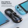 Toocki USB Type C to USB C Cable 100W PD 3.0 Quick Charge 4.0 Fast Charging Type C to Type C Cable for Macbook Samsung Xiaomi