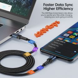 Toocki USB Type C to USB C Cable 100W PD 3.0 Quick Charge 4.0 Fast Charging Type C to Type C Cable for Macbook Samsung Xiaomi